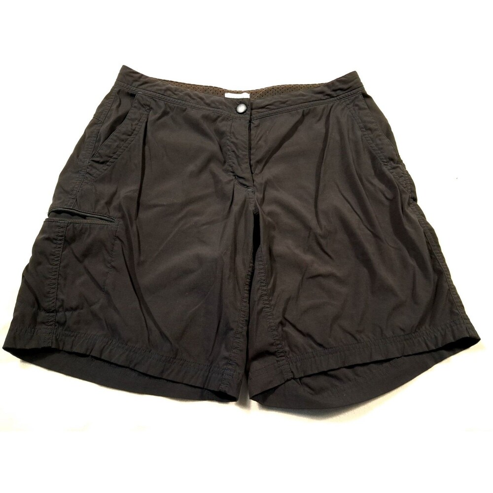 LL Bean Womens Black Shorts Stretch Waist Casual Comfort Shorts Size 10